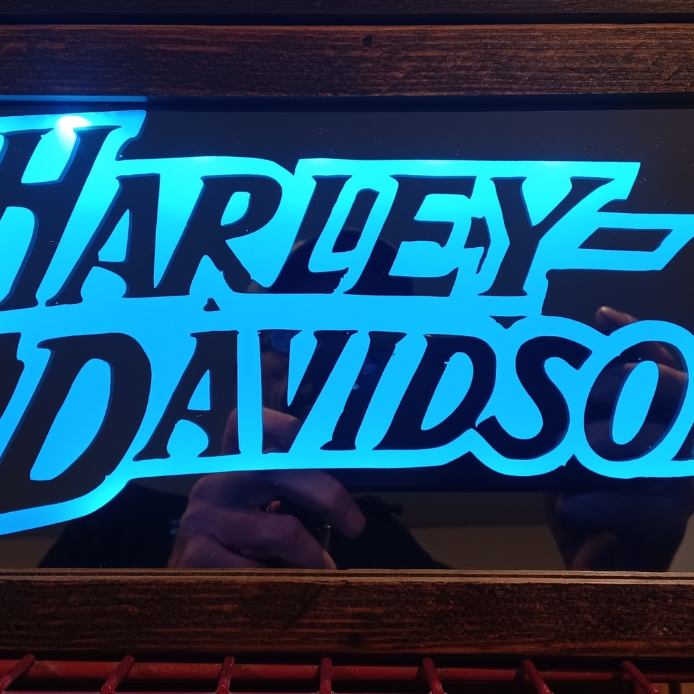 CHarley-Davidson LED Wall Mirror
